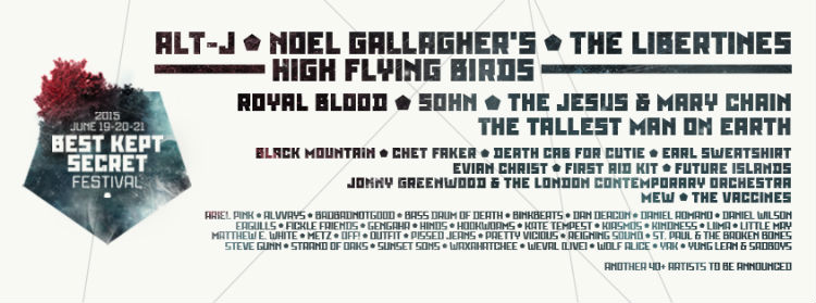 Best Kept secret festival 2015 - The Libertines Noel Gallagher AltJ