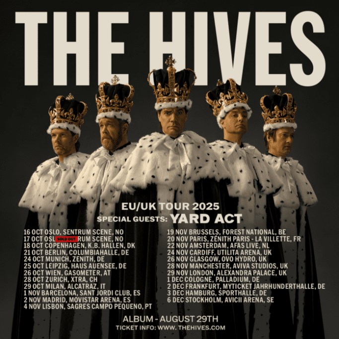 Yard Act The Hives European Tour 2025