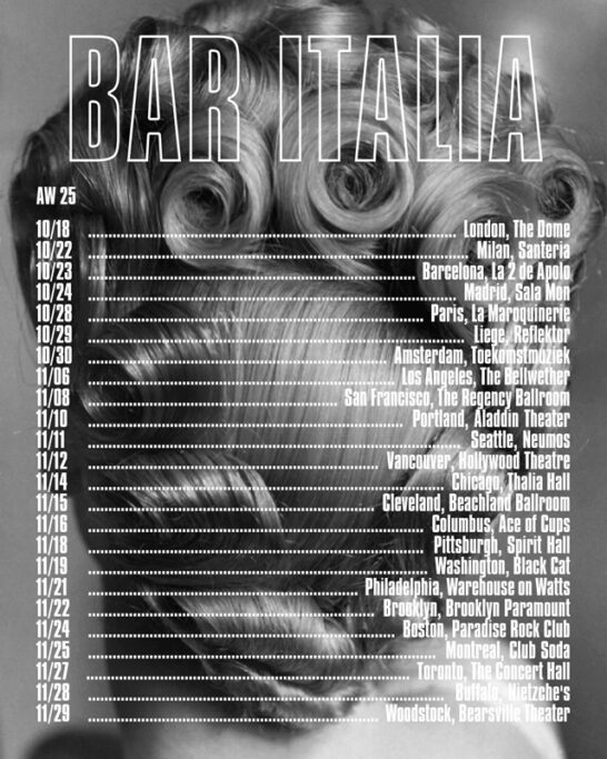 bar italia world tour 2025