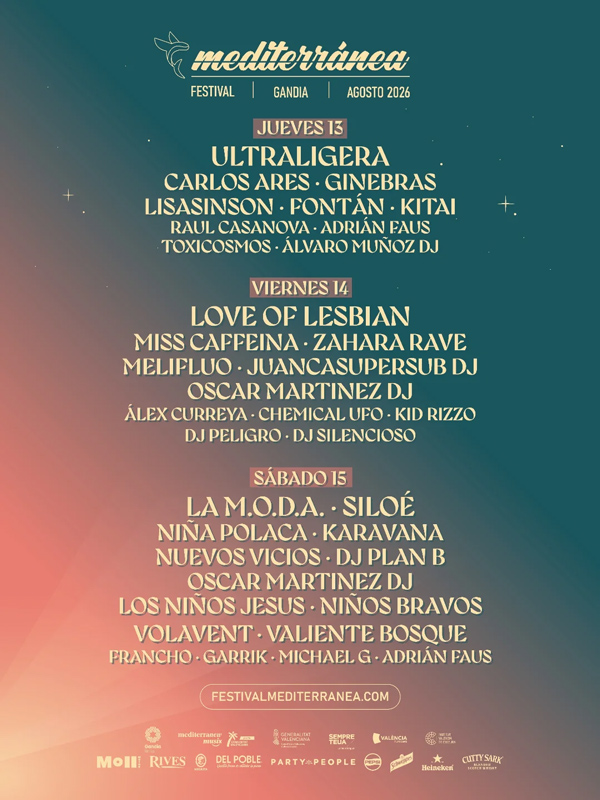 Festival Mediterránea 2026 cartel