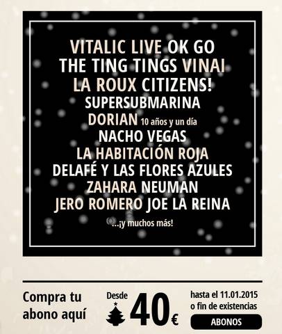 Ok Go,  The Ting Tings o La Habitacion Roja, nuevas confirmaciones del Arenal Sound 2015