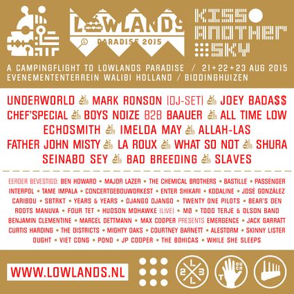 Underworld and La Roux, among new names for Lowlands 2015